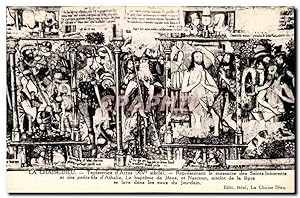 Seller image for La Chaise Dieu Carte Postale Ancienne Tapisseries d'arras REprsentant le masacre des innocents et des petits fils d'Athalie for sale by CPAPHIL