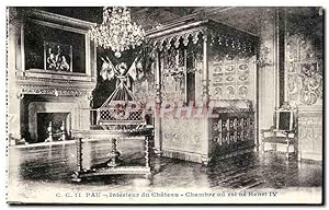 Bild des Verkufers fr Pau Carte Postale Ancienne Chteau Henri IV Chambre ou est ne Herni IV zum Verkauf von CPAPHIL