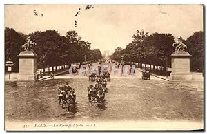 Paris Carte Postale Ancienne Les Champs Elysees