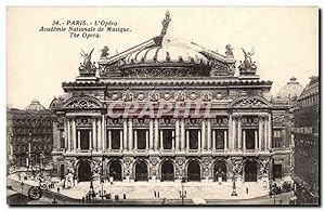 Image du vendeur pour Paris Carte Postale Ancienne L'opera Academie musicale de musique mis en vente par CPAPHIL