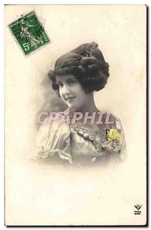 Bild des Verkufers fr Fantaisie - Femme - Beautiful Woman with kind face - Carte Postale Ancienne zum Verkauf von CPAPHIL