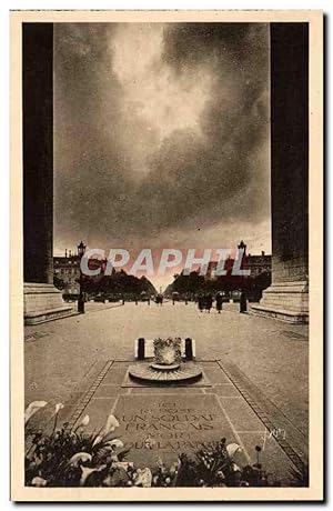 Image du vendeur pour Paris Carte Postale Ancienne Tombeau du soldat inconnu Arc de Triomphe mis en vente par CPAPHIL