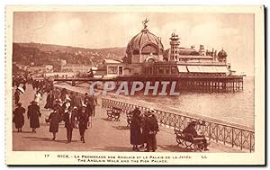 Carte Postale Ancienne Nice La promenade des anglais et le palais de la jetée