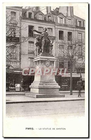 Bild des Verkufers fr Paris Carte Postale Ancienne la statue de Danton zum Verkauf von CPAPHIL