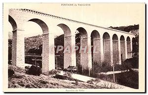 Image du vendeur pour Fontaine du Vaucluse Carte Postale Ancienne Aqueduc de Galas mis en vente par CPAPHIL