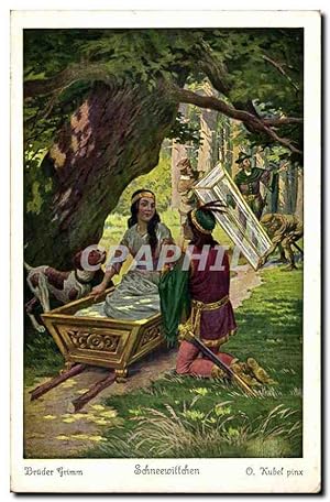 Seller image for Carte Postale Ancienne Fantaisie Bruder Grimm Schneewittehen (indiens) Freres GRimm (conte feerie) for sale by CPAPHIL