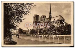 Imagen del vendedor de Paris - 4 - Notre Dame et le Square de l'Archeveche - Carte Postale Ancienne -  ir a la venta por CPAPHIL
