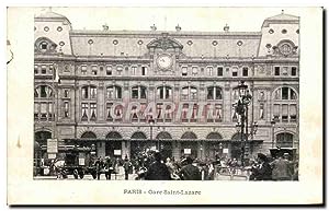 Bild des Verkufers fr Paris - 8 - Gare Saint Lazare - Carte Postale Ancienne zum Verkauf von CPAPHIL