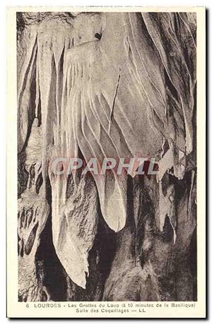 Image du vendeur pour Lourdes - Les Grottes du Loup - Salle des Coquillages Carte Postale Ancienne mis en vente par CPAPHIL