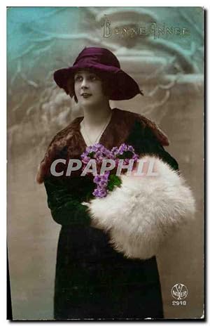 Image du vendeur pour Fantaisie - Femme - Bonne Anne - fashion - mode - Carte Postale Ancienne mis en vente par CPAPHIL