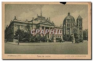 Seller image for Carte Postale Ancienne Strasbourg Palais de justice for sale by CPAPHIL