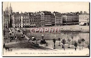 Image du vendeur pour Bayonne - La Pont Mayou et la Place de la Libert - Carte Postale Ancienne mis en vente par CPAPHIL