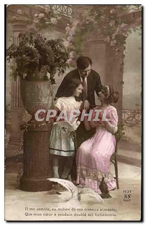 fantaisie - Woman with braided headband - fashion - mode - Carte Postale Ancienne