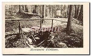 Carte Postale Ancienne Spa Monument d'Orleans