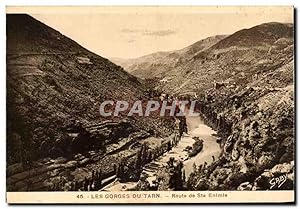 Bild des Verkufers fr Carte Postale Ancienne Gorges du Tarn Route de Ste Enimie zum Verkauf von CPAPHIL