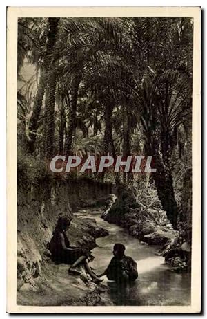 Bild des Verkufers fr Carte Postale Ancienne Afrique Nord l'oasis zum Verkauf von CPAPHIL