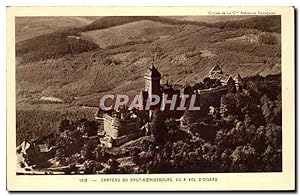 Imagen del vendedor de Carte Postale Ancienne Haut Koenigsbourg vue a vol d'oiseau a la venta por CPAPHIL