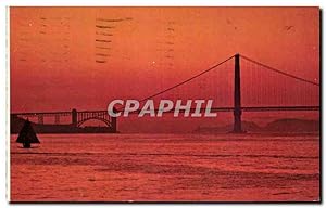 Seller image for Carte Postale Moderne Etats Unis San Francisco California The goldan gat bridge at Sundown for sale by CPAPHIL