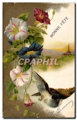 Image du vendeur pour Carte Postale Ancienne Fantaisie Oiseaux Bonne fte mis en vente par CPAPHIL