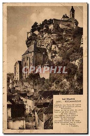 Carte Postale Ancienne Rocamadour