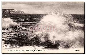 Carte Postale Ancienne Soulac sur mer Effet de vagues