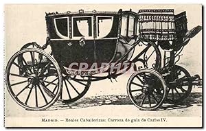 Image du vendeur pour Espana Spain Espana Carte Postale Ancienne Madrid Reales Caballerizas Carroza de gala de Carlos IV mis en vente par CPAPHIL