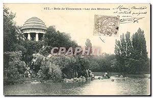 Carte Postale Ancienne Bois de Vincennes Lac des Minimes
