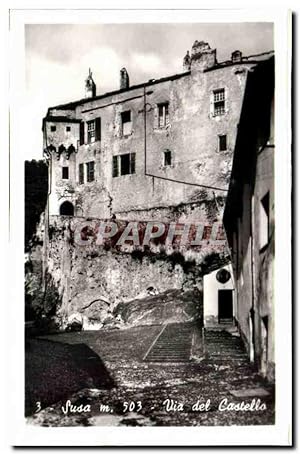 Image du vendeur pour Carte Postale Semi Moderne Susa Via del castello mis en vente par CPAPHIL