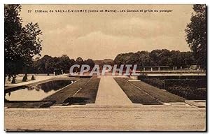 Image du vendeur pour Carte Postale Ancienne Chteau de Vaux le Vicomte Les canaux et grille du potager mis en vente par CPAPHIL