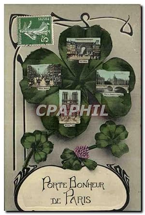 Bild des Verkufers fr Paris Carte Postale Ancienne Porte bonheur Porte St martin Notre DAme Montmartre zum Verkauf von CPAPHIL
