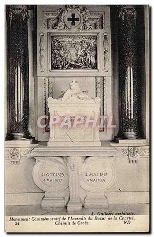 Seller image for Paris - Monument Commemoratif de l'Incendie du Bazar de la Charite - Carte Postale Ancienne for sale by CPAPHIL