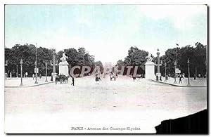 Carte Postale Ancienne Paris Avenue des Champs Elysees