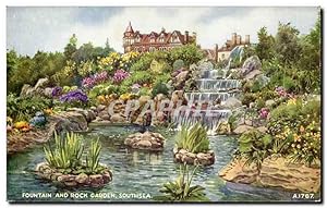 Immagine del venditore per Carte Postale Ancienne Fountain and rock garden Southsea venduto da CPAPHIL