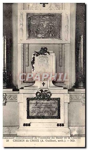 Seller image for Paris - Monument Commemoratif du Bazar de la Charite - Carte Postale Ancienne for sale by CPAPHIL