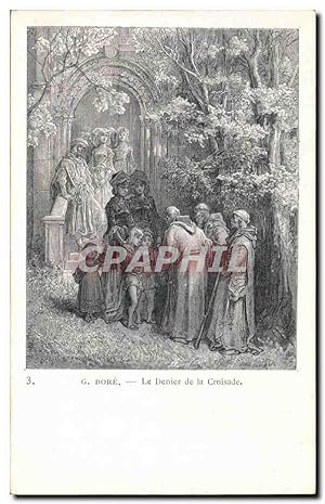 Bild des Verkäufers für Carte Postale Ancienne Fantaisie Gustave Dore Le denier de la croisade zum Verkauf von CPAPHIL
