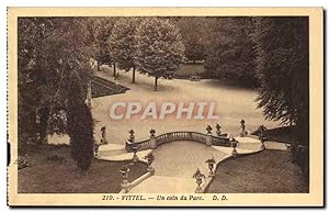 Carte Postale Ancienne Vittel un coin du parc