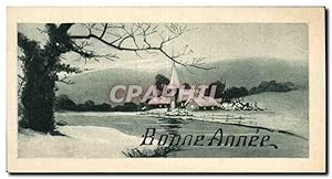 Seller image for Carte Postale Ancienne Fantaisie Village sous la neige Bonne anne for sale by CPAPHIL