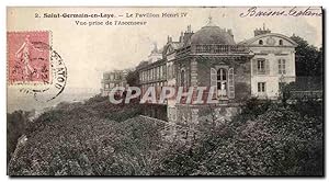 Bild des Verkufers fr Carte Postale Ancienne SAint Germain en Laye Le pavillon Herni IV vue prise de l'ascenseur zum Verkauf von CPAPHIL