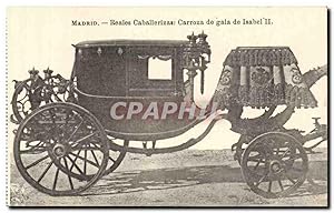 Image du vendeur pour Espana Spain Espana Carte Postale Ancienne Madrid Reales Caballerizas Carroza de gala de Isabel II mis en vente par CPAPHIL