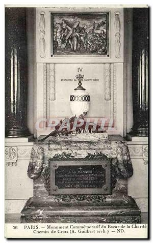 Seller image for Paris - Monument Commemoratif du Bazar de la Charite - Carte Postale Ancienne for sale by CPAPHIL