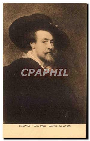 Seller image for Carte Postale Ancienne Firenze Gall Uffixi Rubens suo ritratto for sale by CPAPHIL