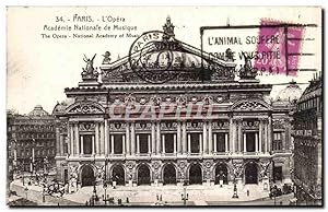 Paris Carte Postale Ancienne Opera