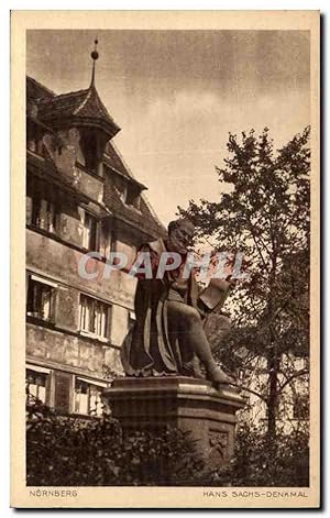 Bild des Verkufers fr Carte Postale Ancienne Nurnberg Hans Sachs Denkmal zum Verkauf von CPAPHIL