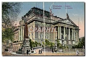Image du vendeur pour Carte Postale Ancienne Wiesbaden Theater mis en vente par CPAPHIL
