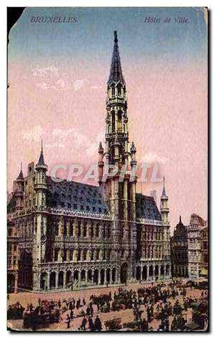 Carte Postale Ancienne Bruxelles Hôtel de ville