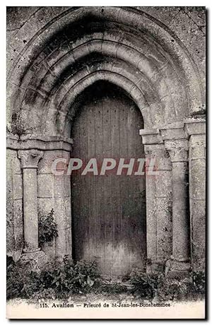 Carte Postale Ancienne Avallon Prieure de St Jean les Bonhommes