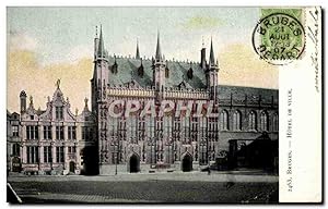 Bild des Verkufers fr Carte Postale Ancienne Bruges L'htel de ville zum Verkauf von CPAPHIL