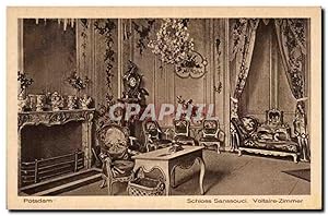 Carte Postale Ancienne Potsdam Schloss Sanssouci Volaire Zimmer