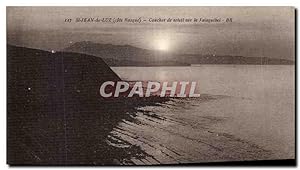 Seller image for Carte Postale Ancienne St Jean de Luz Coucher de soleil sur le Jaizquibel for sale by CPAPHIL