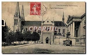 Carte Postale Ancienne Pau Eglise SAint Jacques